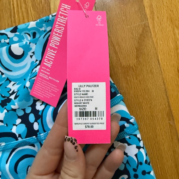 NWT Lilly Pulitzer Biker Shorts - Picture 2 of 3